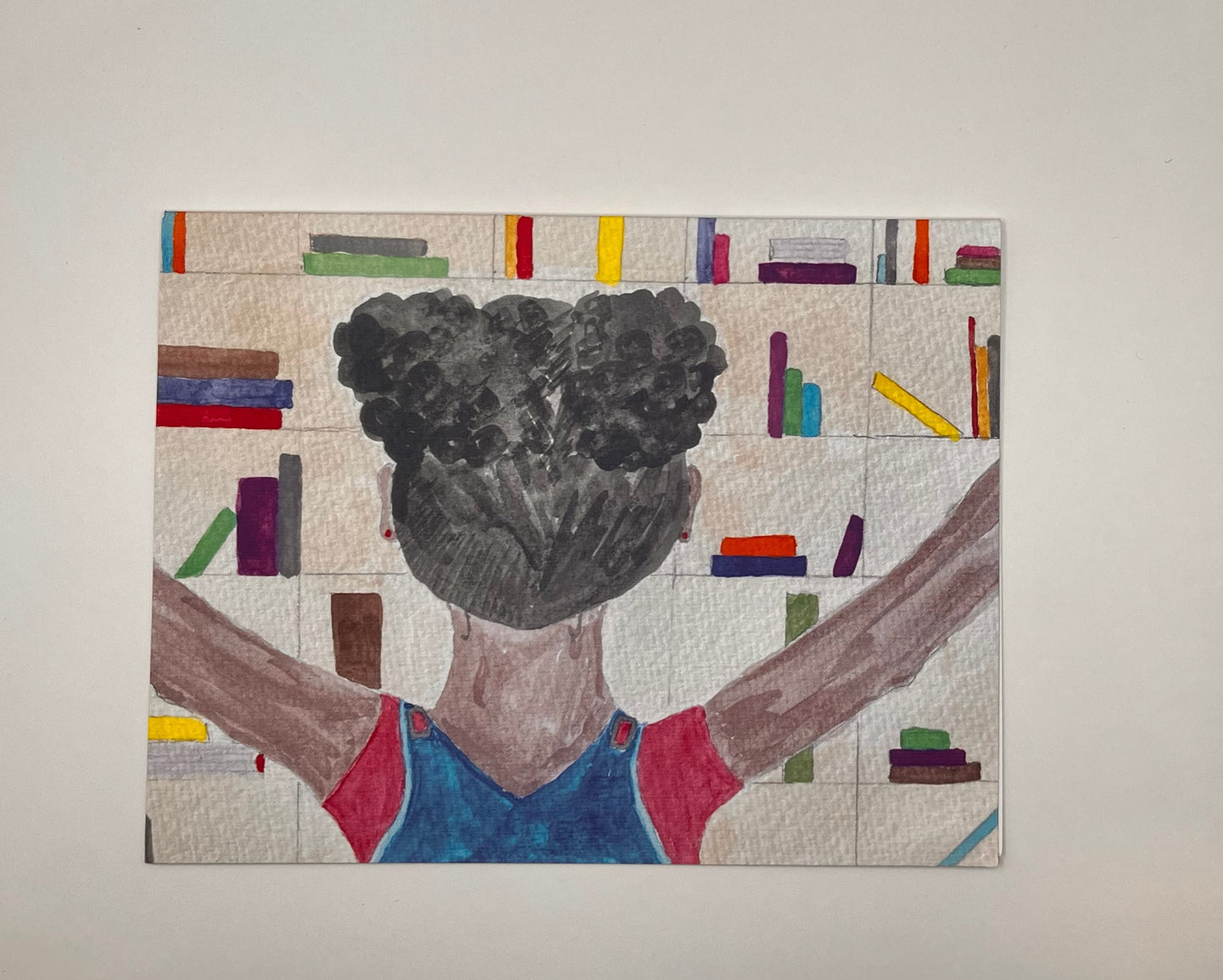 Bookworm Notecard