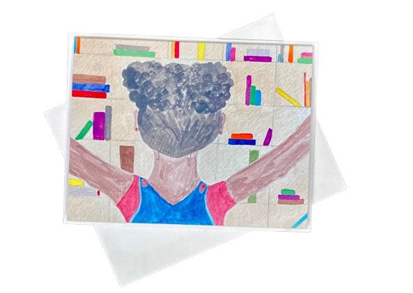 Bookworm Notecard