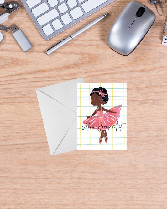 Little Ballerina Notecard