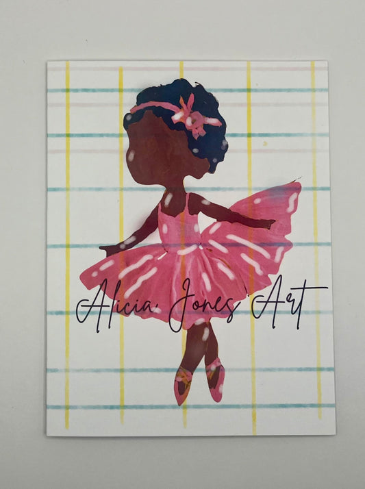 Little Ballerina Notecard