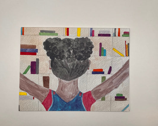 Bookworm Notecard